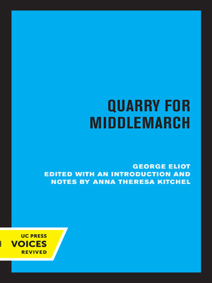 cover image of Quarry for Middlemarch